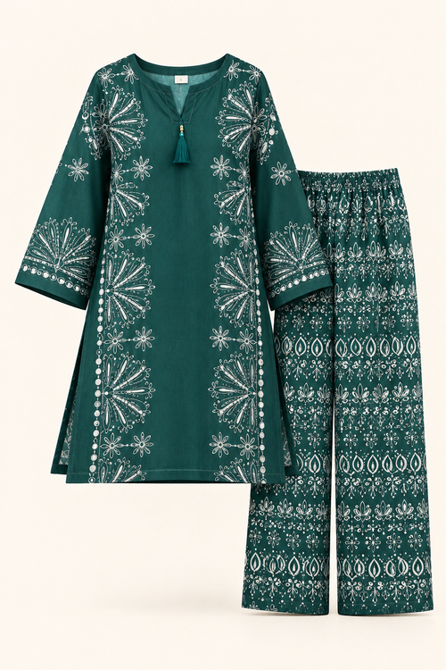 Ayla Silk Co-ord Set | ZF-002