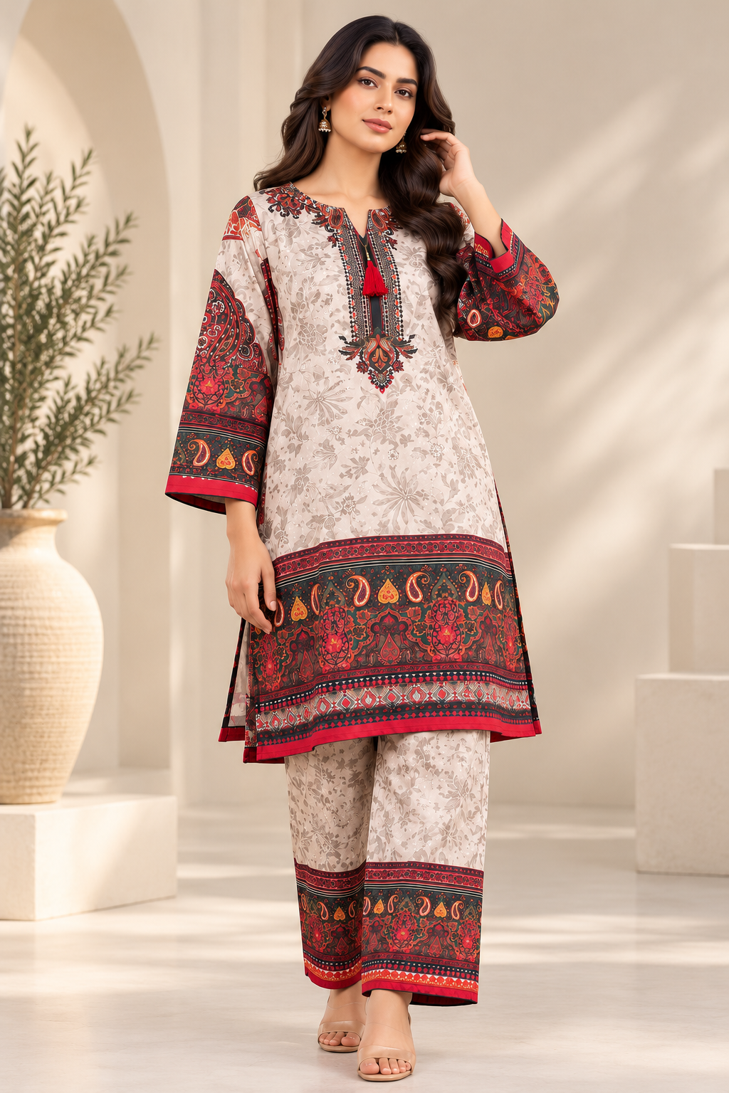 Zara Silk Co-ord Set | ZF-001